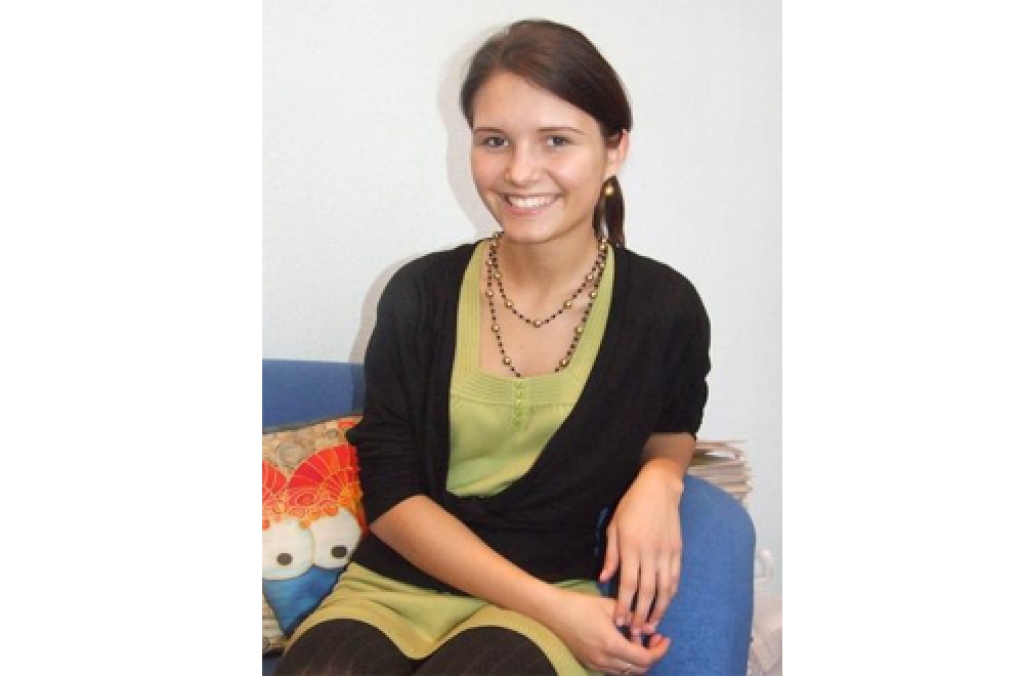 Laimīga. Koknesiete Kristīne Platace katru dienu dzīvo ar prieku.