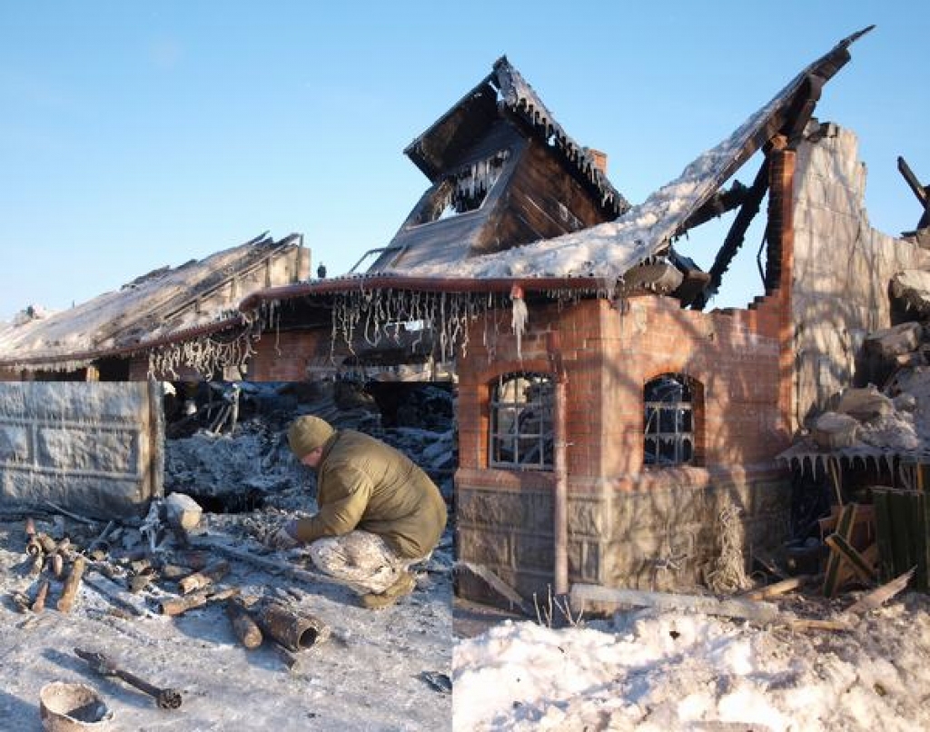 BĪSTAMA KOLOKCIJA. Sapieri no ēkas krāsmatām izrok artilērijas lādiņus. 