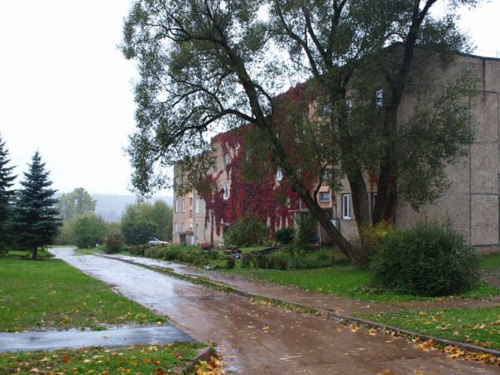 VAKAROS GRIMST TUMSĀ. Šobrīd līdz ar krēslas iestāšanos daudzdzīvokļu māju pagalmi Kurmenē un ceļš līdz tiem grimst tumsā.