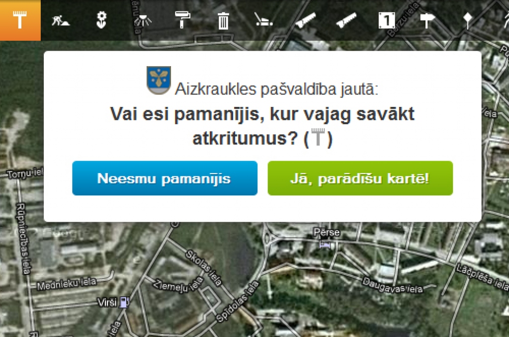 Ēkrānšāviņš no www.aizkraukle.lv