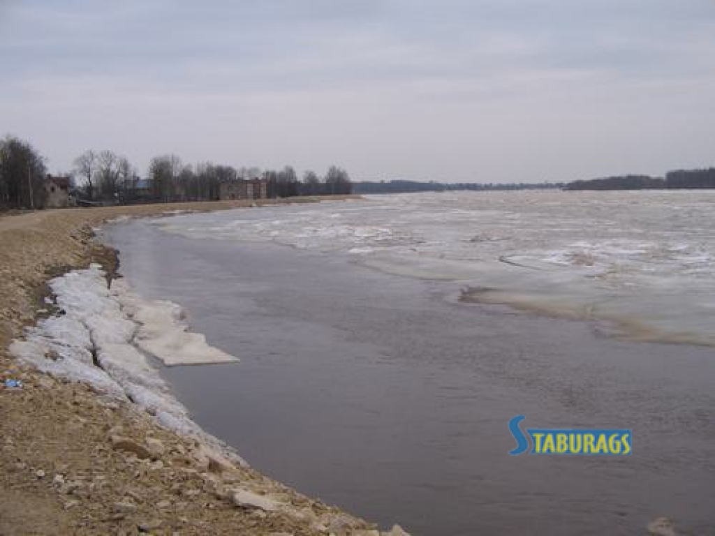 Daugava pie Pļaviņām 17. aprīlī ap pulksten 14.
Autors: Sandra Pumpure