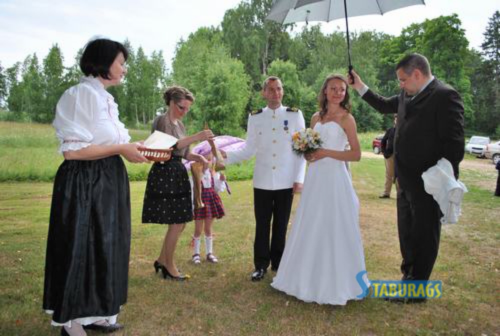 Aktieru Amtmaņu muzejam Valles pagasta “Zvanītāju Bukās” tradicionāli par pieturpunktu izvēlas jaunlaulātie. Muzejā šogad pirmo pāri sagaidīja Valles pagasta amatierteātra dalībnieki. Iejutušies Rūdolfa Blaumaņa lugas “Skroderdienas...
Autors: Imants Kaziļuns
