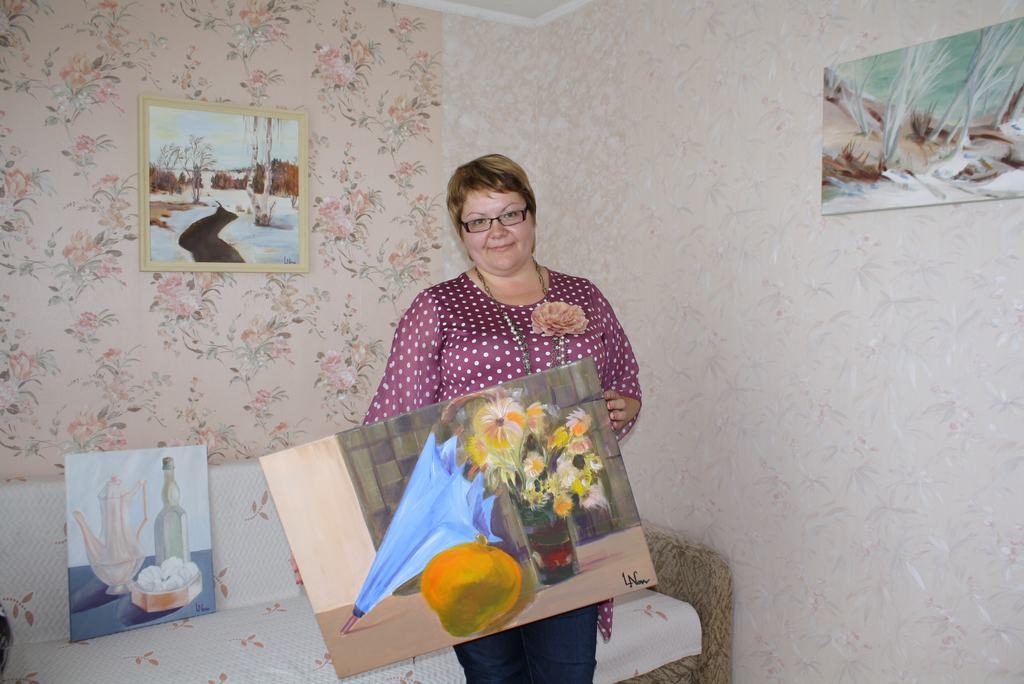 IEDVESMAI. Larisai patīk gleznot dabu. 
Autors: Imants Kaziļuns