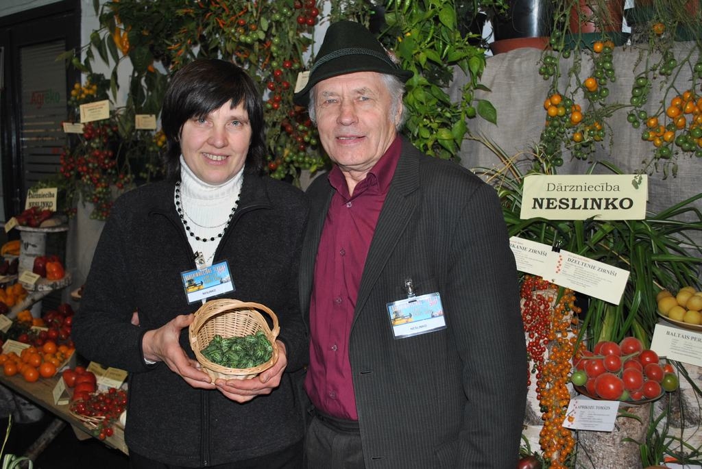 Eksotisko dārzeņu kolekcionāri. Elga un Aldis Bražūni dārzniecībā “Neslinko” audzē vairāk kā 300 dažādu dārzeņu šķirņu.
Autors: Imants Kaziļuns