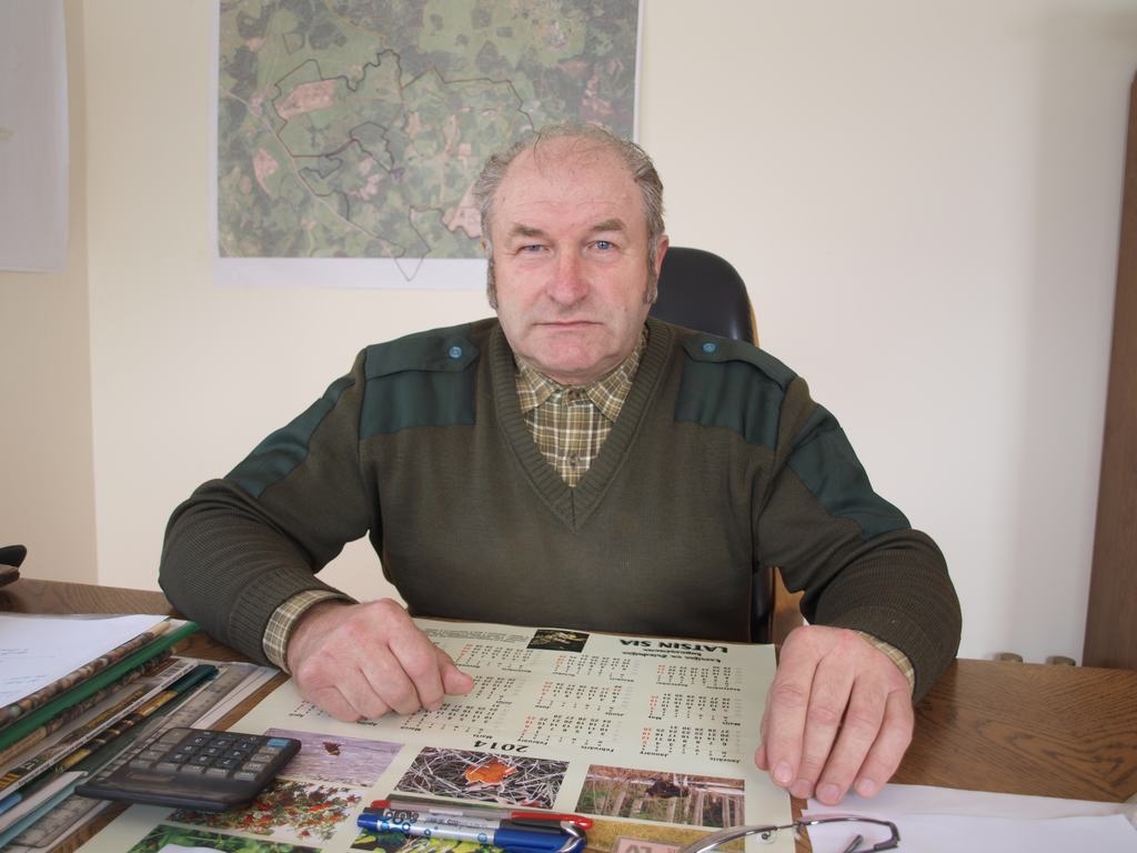 PIEREDZĒJIS. Koknesietis Modris Gaidis ir pieredzējis mednieks un mežsaimnieks.      
Autors: Indulis Burka