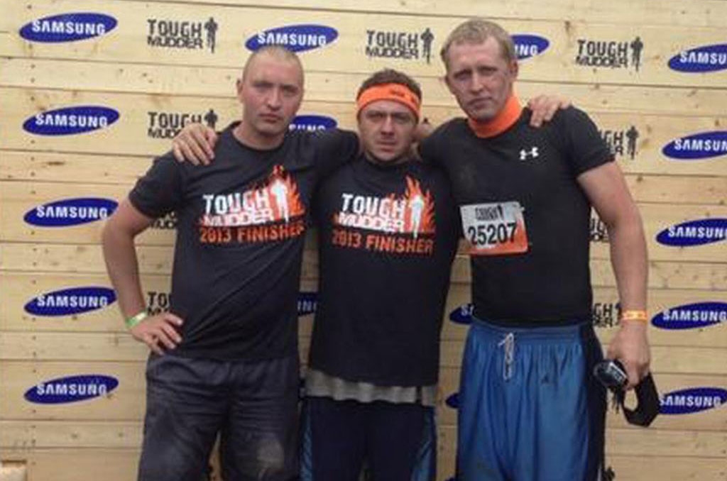 Pēc skrējiena. Dainis — pirmais no kreisās.
Autors: no Daiņa albuma