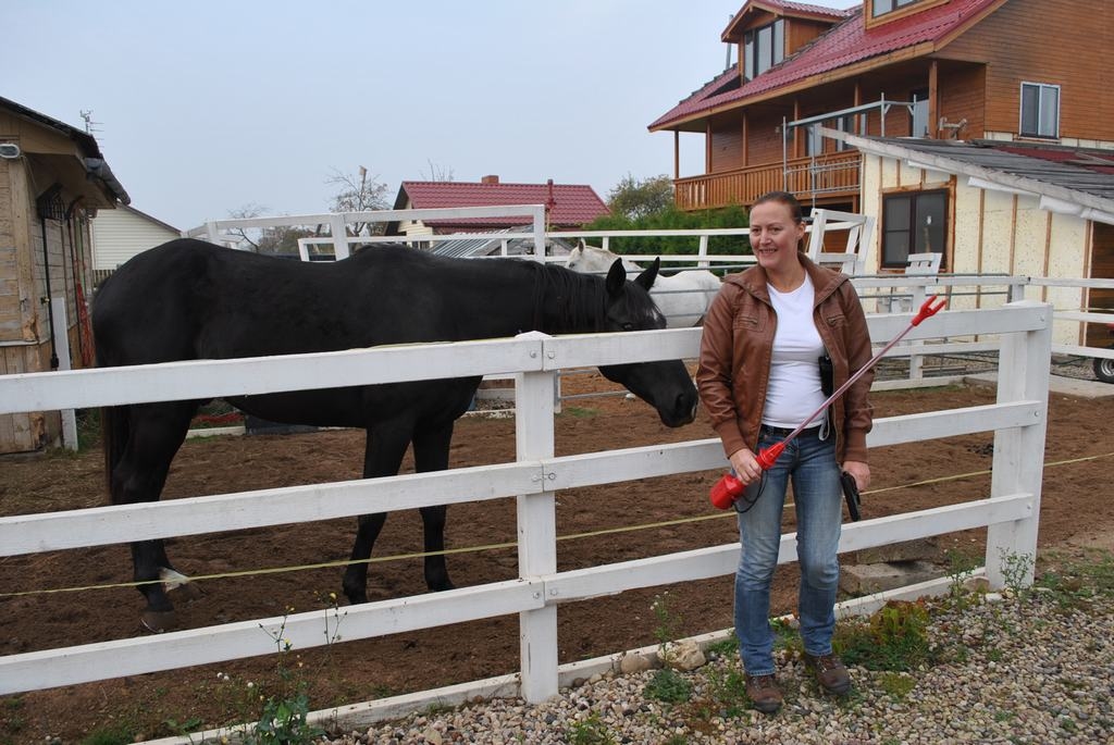 KĀPĒC TĀ? “Divus gadus zirgi nevienam netraucēja, bet pēkšņi nez kāpēc traucē,” ir neizpratnē Aija Avitane —
Kamerona.                                              