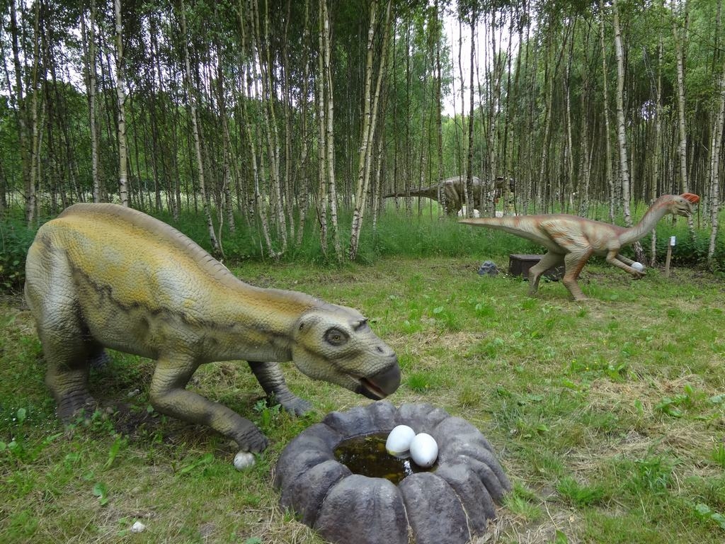 NE TIKAI DINOZAURI, bet arī viņu olas.