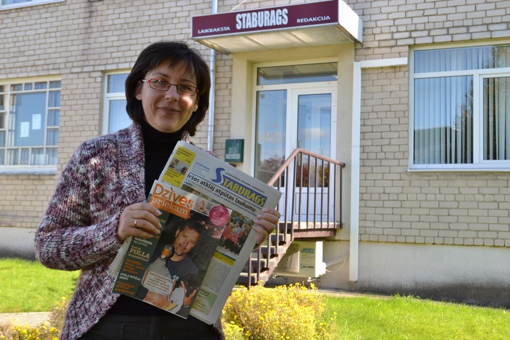 Agita Grīnvalde-Iruka, laikraksta “Staburags” galvenā redaktore