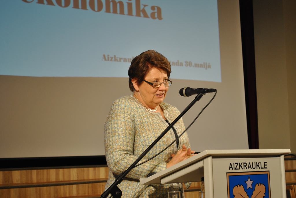 Laimdota Straujuma Latvijas Pašvaldību savienības kongresā šī gada 30. maijā Aizkrauklē.
Autors: no 
