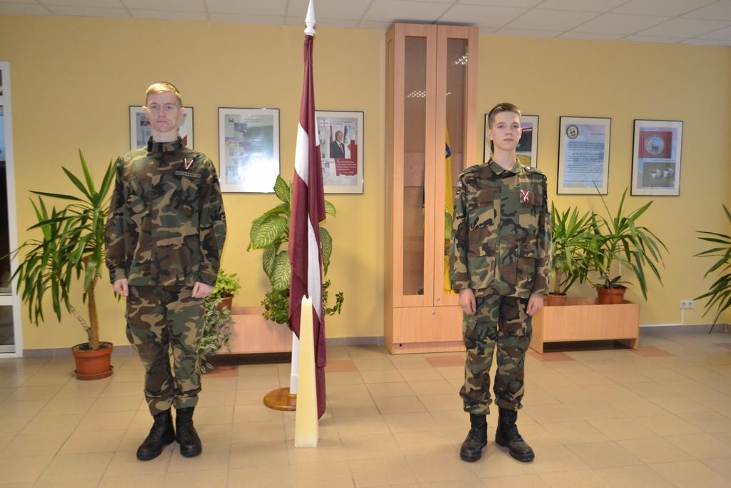 Jaunsargi Austris Kļaviņš (no kreisās) un Emīls Vītoliņš
Autors: Guna Mikasenoka