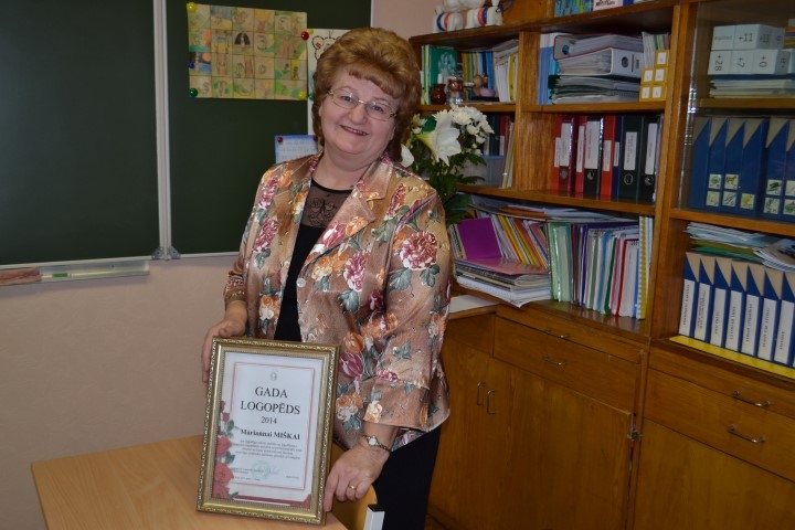 IEGULDĪJUMS MŪŽA GARUMĀ. Saņemot apbalvojumu, novērtēts Mariannas Miškas darbs, izstrādātie metodiskie un mācību materiāli logopēdijā.
Autors: Līga Patmalniece