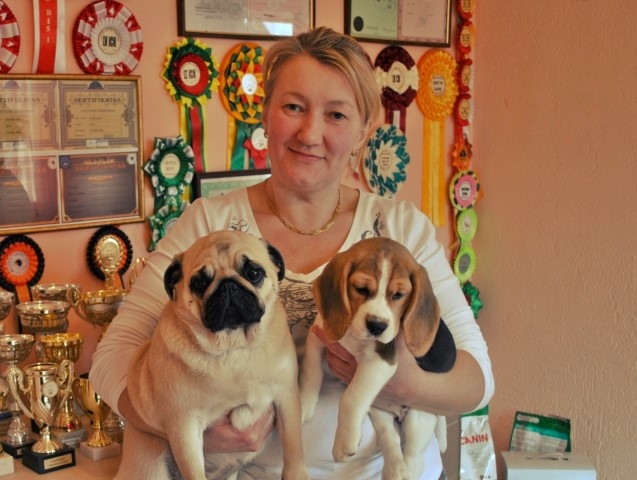 Saimnieces mīluļi. Skrīverietes Tatjanas Pieles ikdiena paiet, rūpējoties par četrkājainajiem draugiem.                      
Autors: no personīgā albuma