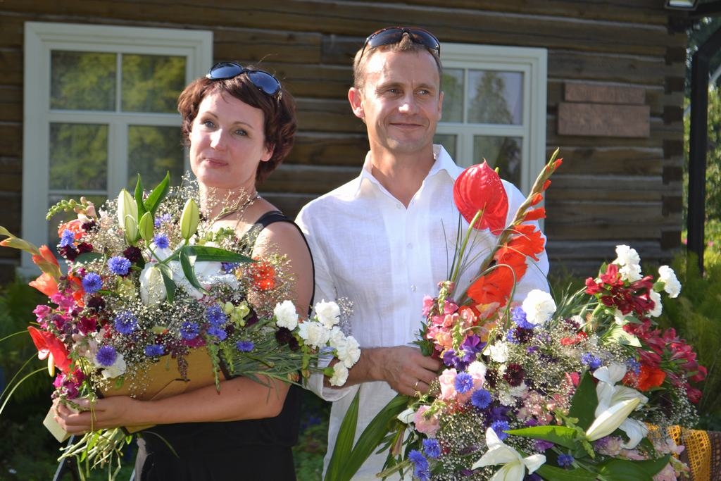 Autors: Prēmijas ieguvēji. LNT aktrise un režisore Indra Roga un aktieris Uldis Anže.