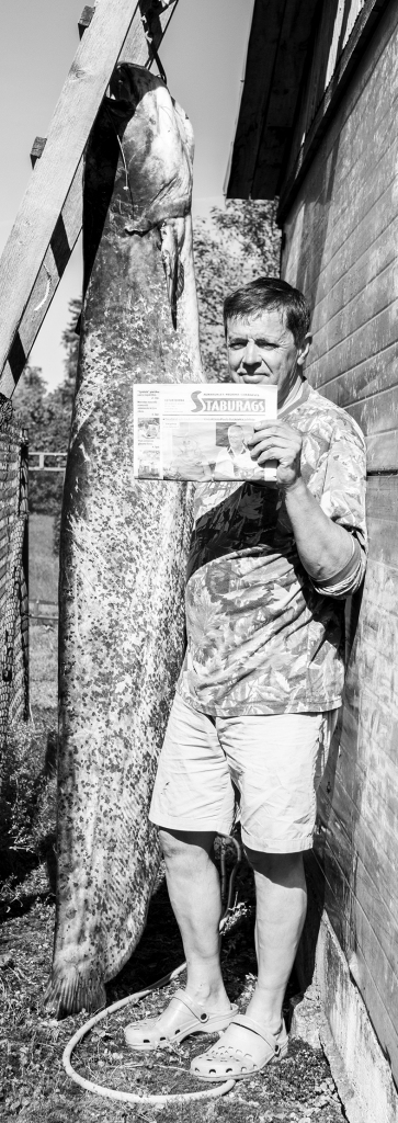 Veiksmīgais loms. Līdz Latvijas rekordam pietrūkst nepilnu 10 kilogramu.                     
Autors: no ģimenes albuma