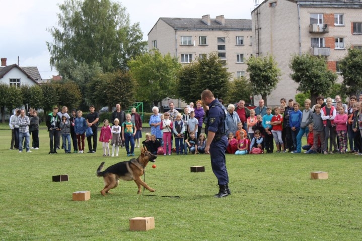 Palīgs policistiem darbā. Paraugdemonstrējumi Pļaviņu novada ģimnāzijas stadionā.
Autors: Sandra Pumpure