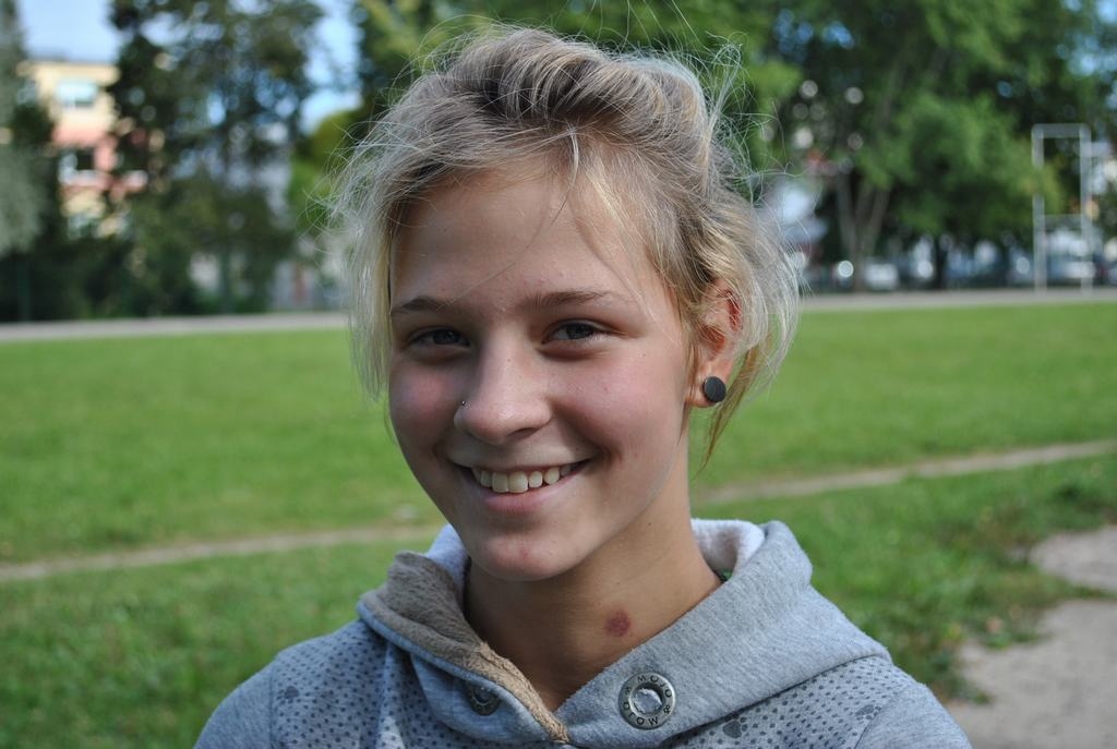 Lelde Tatarčuka (15 gadu), aizkraukliete