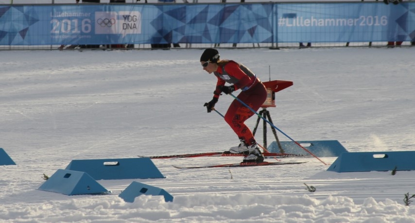 SACENŠAS AR PASAULES LABĀKAJĀM SPORTISTĒM — Patrīcija Eiduka distancē Norvēģijā.                                        
Autors: no Eiduku ģimenes albuma