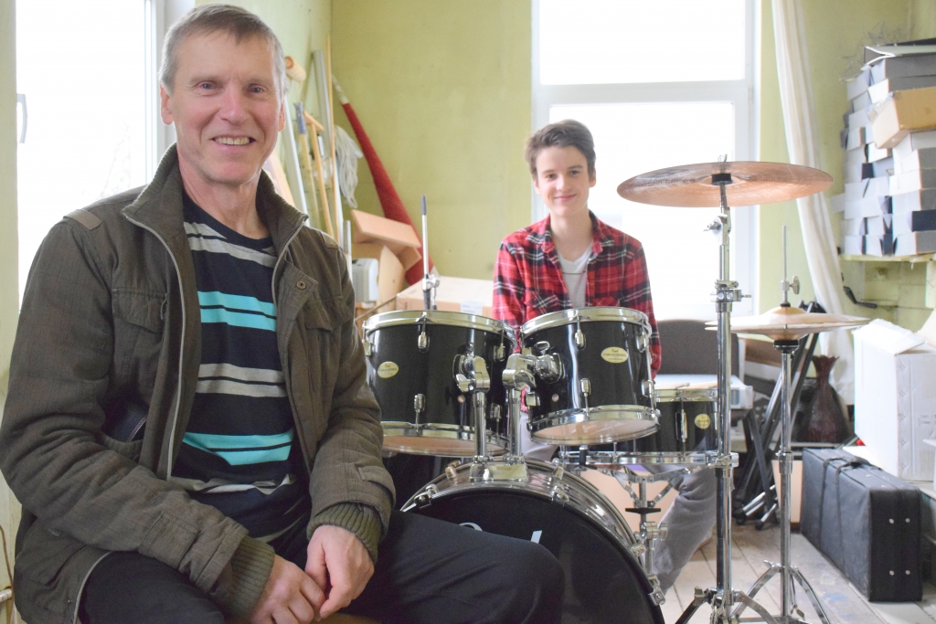 Tēvs un dēls, arī kolēģi. Zigurds un Klāvs Kalnāres.
Autors: Imants Kaziļuns