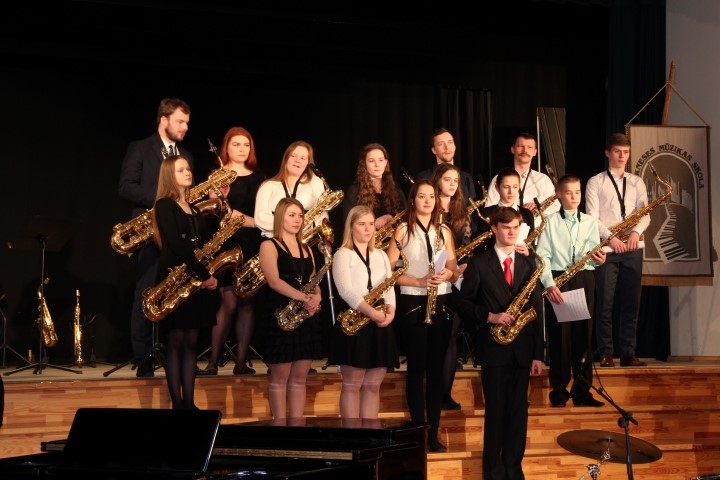 Tikai neliela daļa no koncerta dalībniekiem. 	
Autors: Anita Liepiņa