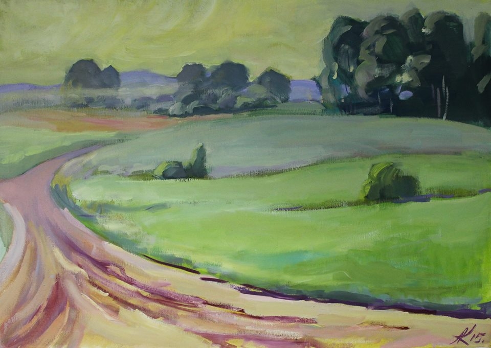 Vairāk nekā 20 gleznu, arī šī,  apskatāmas Agneses Krastenbergas  izstādē “Plenēra glezniecība”. 

Autors: no Agneses personīgā albuma