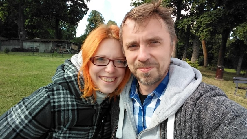 Daina kopā ar vīru Nilsonu.
Autors: no privātā albuma