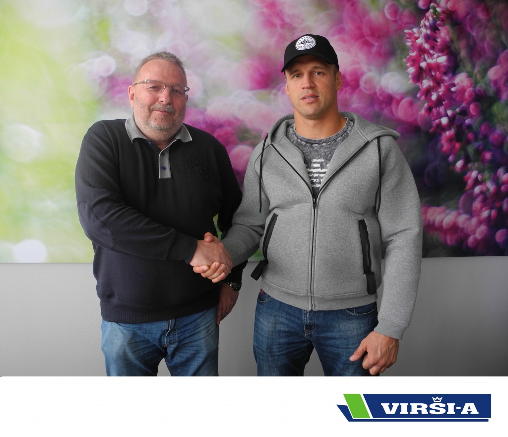 “Esam lepni, ka varēsim sadarboties ar Latvijas labāko bokseri,” saka Jānis Riekstiņš, “Virši-A” valdes priekšsēdētājs.