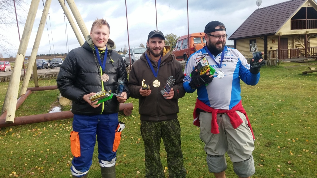 Sacensību uzvarētāji. 