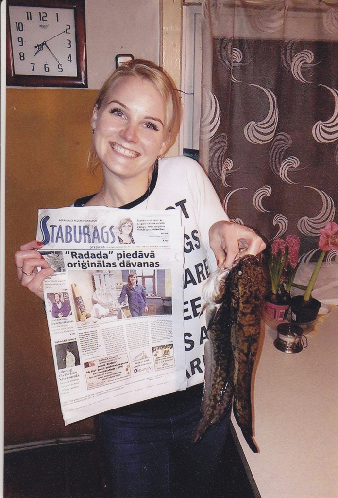 Zaļsvārce noķerta Lobes ezerā.   

Autors: no Lindas albuma