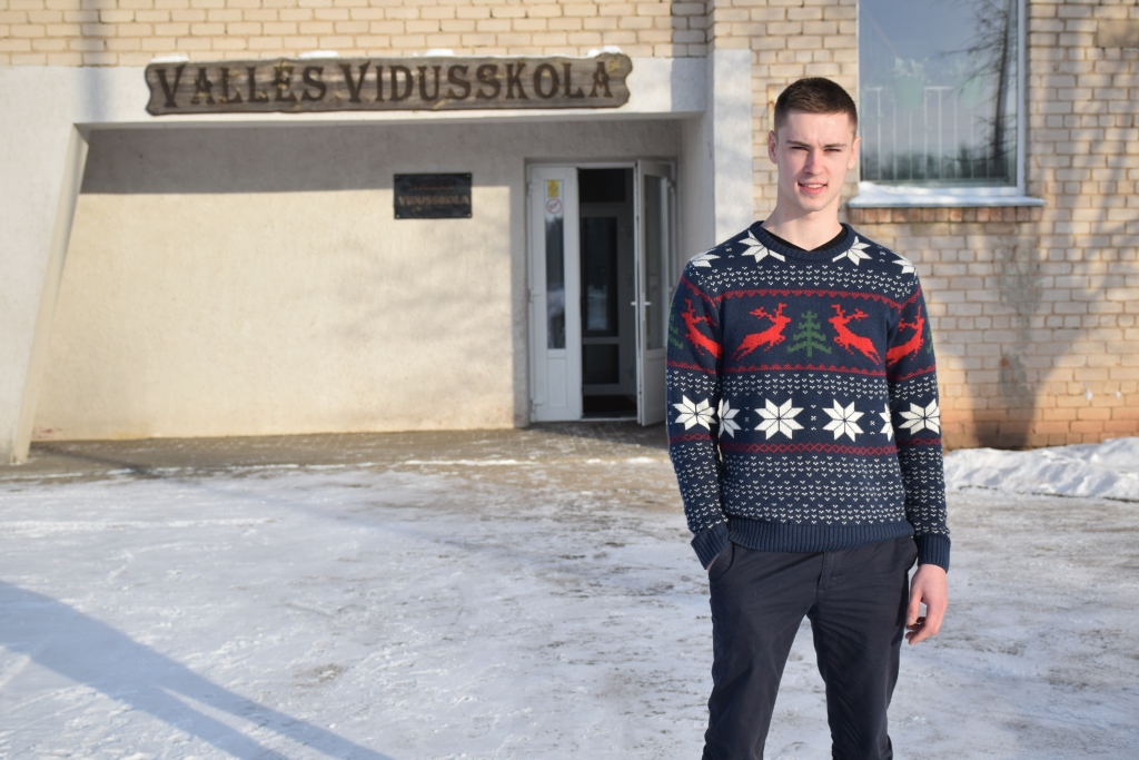 Prezidents savā skolā. Vallietis Gatis Caune.
Autors: Imants Kaziļuns