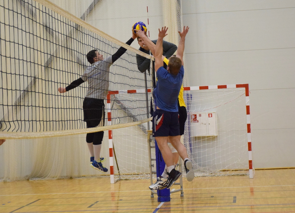 Kurš kuru? Volejbola turnīrā startē deviņas komandas. Spriežot pēc pirmajiem mačiem, fināli būs spraigi.
Autors: Viesturs Kaktiņš