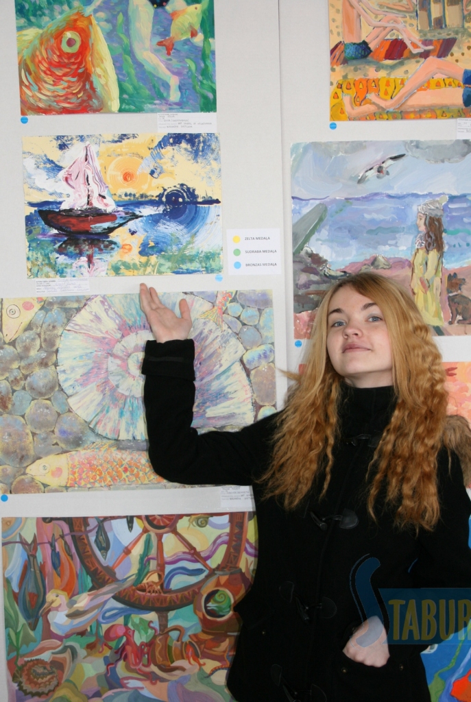 BRONZAS VĒRTS DARBS ir Sintijai Karabanovai.
Autors: no Pļaviņu Mākslas skolas albuma