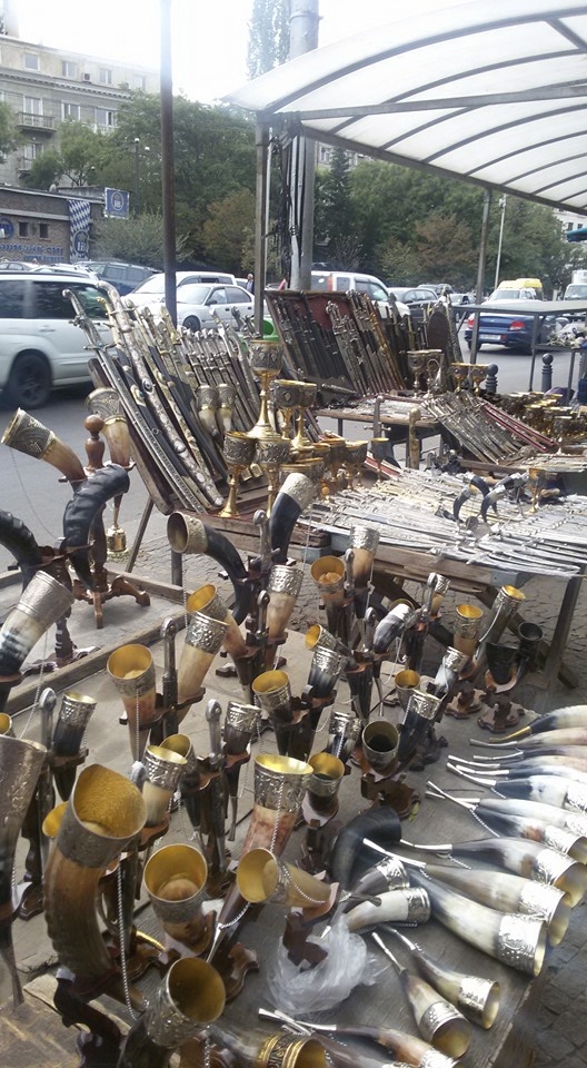 Gruzīnu suvenīrs — rags. 	Foto no ceļotāju albuma