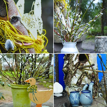 Pavasarīgi jautri. Krasta ielas mājas ļaudis Lieldienas sagaida ar daudziem šiem svētkiem raksturīgiem atribūtiem.