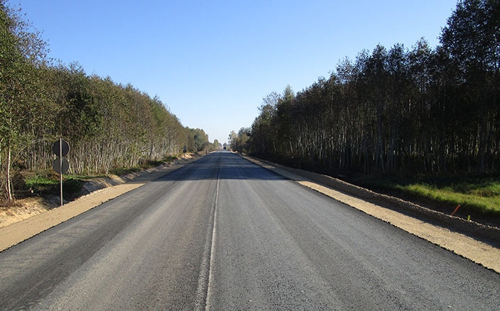Posms Vecumnieki-Nereta-Subate pārbūves laikā.
Autors: http://polyroad.lv