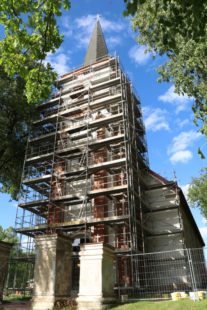 Būs arī skatu tornis. Baznīcas zvanu torni tur­pmāk varēs apskatīt tūristi.
Autors: Viļnis Celmiņš