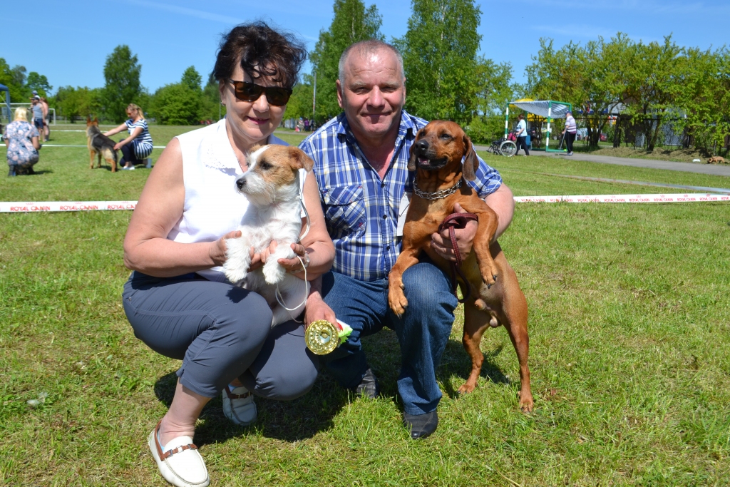 Mārīte un Alberts Prodnieki ar saviem mīluļiem — asspalvaino terjeru Marsiju un taksīti Riko. “Abi ir čipēti, potēti, abiem ir pases — kā jau Latvijas pilsoņiem pieklājas,” saka saimnieks.
Autors: Guna Mikasenoka