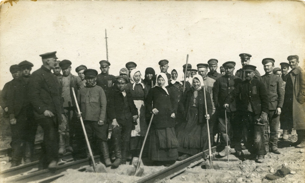 Darbi uz dzelzceļa Valles pusē.
Autors: no Aizkraukles Vēstures un mākslas muzeja arhīva