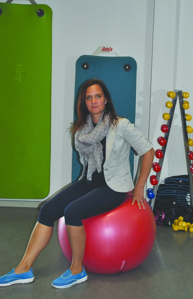 TĪKAMS DARBS. Fitnesa zālē Anita jūtas labi, jo pēc profesijas ir aerobikas trenere un šoruden atkal varētu vadīt kādu grupu.
Autors: Sandra Pumpure