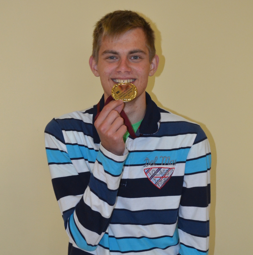 Uzvarētājs. Daudzeses pamatskolas skolēns Roberts Ozols.
Autors: Ruta Jankovska