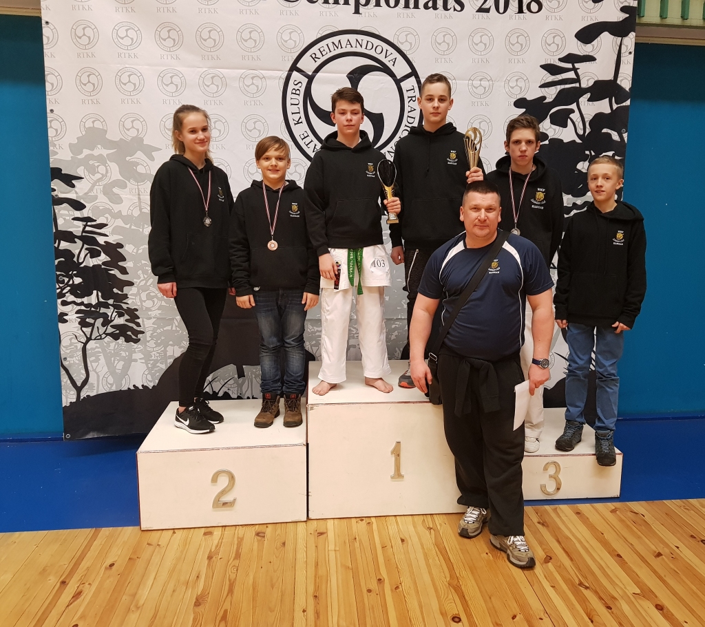 “KADZAN” SPORTISTI allaž čempionātos startē ar labiem rezultātiem, arī šoreiz no tā atgriezušies ar medaļām. Priekšplānā — treneris Igors Fetkuļins.
Autors: no kluba “Kadzan”