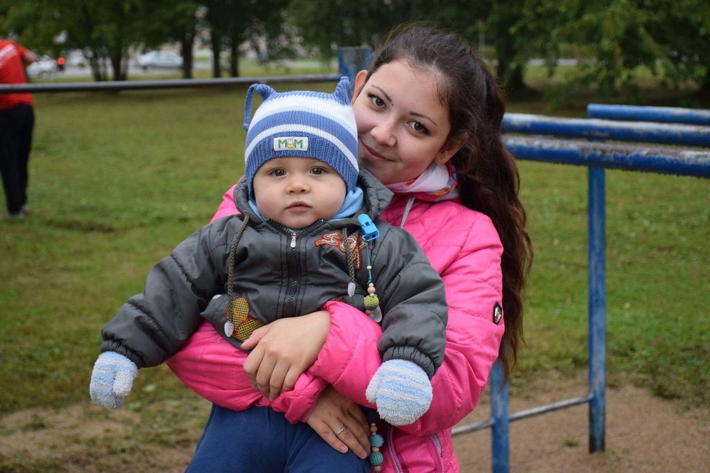 Aizkraukliete Jeļizaveta Griščuka kopā ar dēlu Mihailu.
Autors: no personīgā albuma