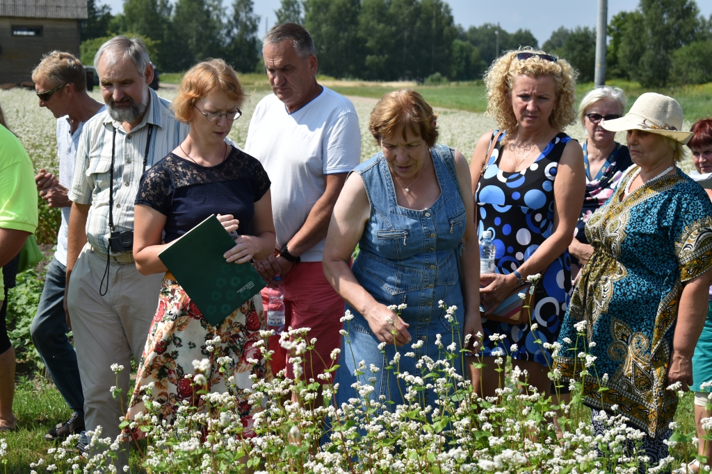 Katram savas pozitīvās un arī pa kādai negatīvai īpašībai. Pētniece Aija Rebāne (no kreisās) iepazīstina ar nektāraugiem.