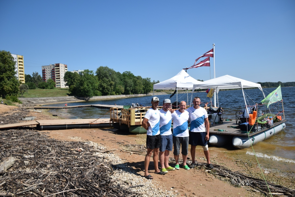 Visi kapteiņi. Toms Smirnovs (no kreisās), Mārtiņš Vilcēns, Valdis Ķīselis, Guntis Zilberts.