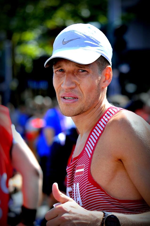 Koknesietis Jānis Višķers pēc finiša Eiropas vieglatlētikas čempionātā.
Autors: Juris Bērziņš-Soms