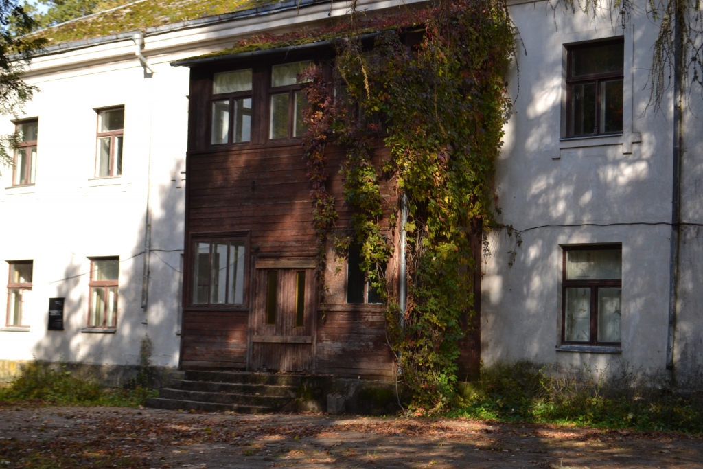 NE MIŅAS NO KĀDREIZĒJĀS KŅADAS. Skolas ēka šodien ir pamesta un vientulīga. Iespējams, fakts, ka tā ir pašā Zalves pagasta centrā, ēku līdz šim paglābis no lielākiem postījumiem.