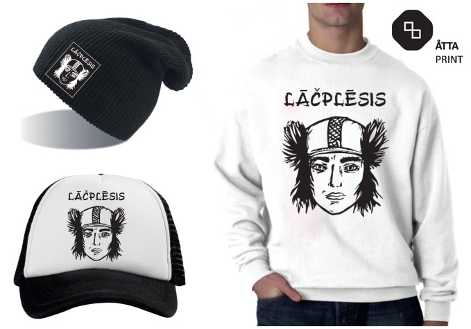 Atrodi trīs atšķirības! Kreisajā attēlā zīmola “Radada” mākslinieces Montas Nāburgas radītais Lāčplēša attēls, labajā attēlā — apdrukas darbnīcas “ATTA print” versija.
Autors: sociālo tīklu foto