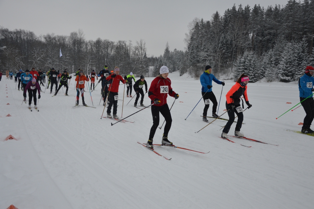PRETĪ DABAI dodas tautas slēpojuma dalībnieki.
Autors: Sandra Stūra foto
