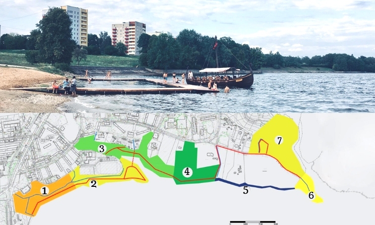 Aizkraukles novada domē šobrīd strādā pie koncepcijas, kā attīstīt piecus kilometrus garo Daugavas krastmalas teritoriju no pilsētas kultūras nama līdz “Kapteiņa krodziņam”. Šis posms sadalīts septiņās zonās, kur katrā no tām varētu attīstīt citu jomu. Taču paveikt visu uzreiz nevarēs, dažādās ieceres plānots īstenot pakāpeniski atkarībā no pieejamā finansējuma. Savas vēlmes aptaujā, zīmējumos un maketos izteikuši arī lieli un mazi aizkrauklieši.
