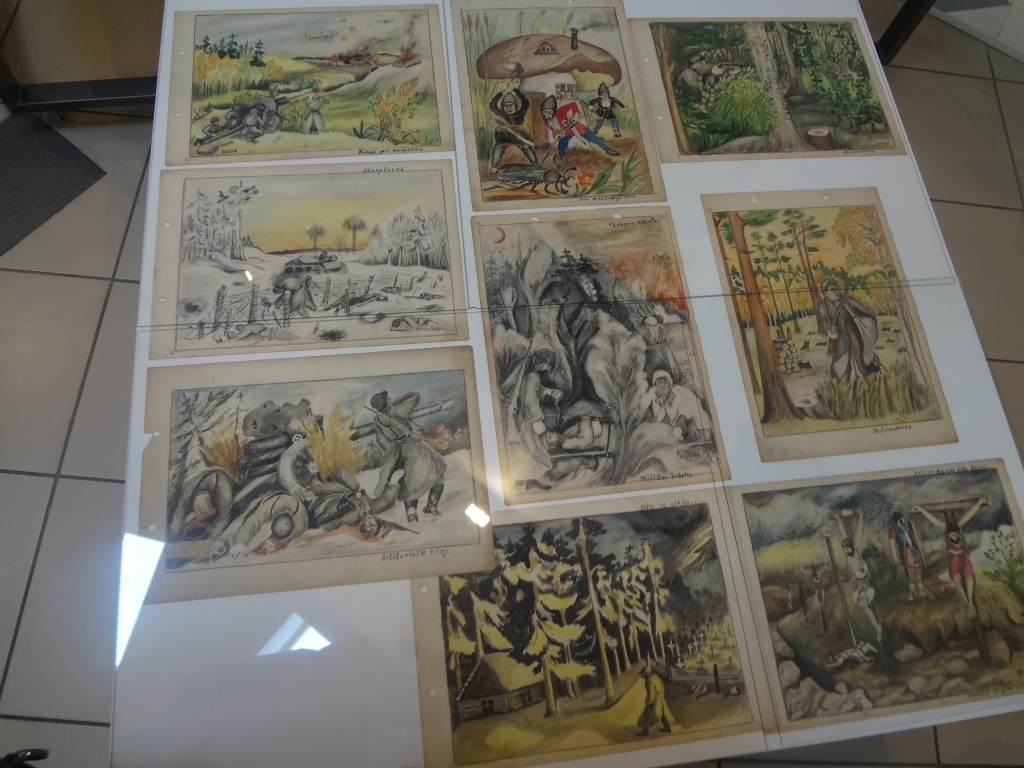 Daļa no zīmējumiem. Līdz šim izdevies apzināt vairāk nekā 60 zīmējumu.